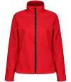 TRA629/RG628 Women's Ablaze Printable Softshell Classic Red / Black colour image